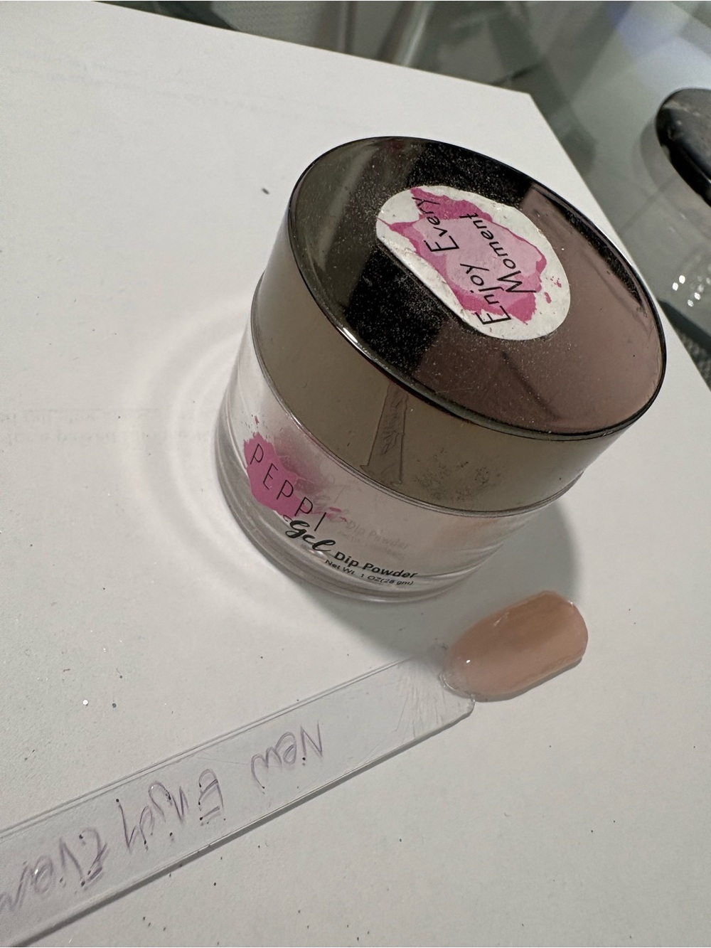 Peppi Gel Enjoy Every Moment pink nude dip nail powder
